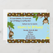 Invitation Singe de Lil (Devant / Derrière)
