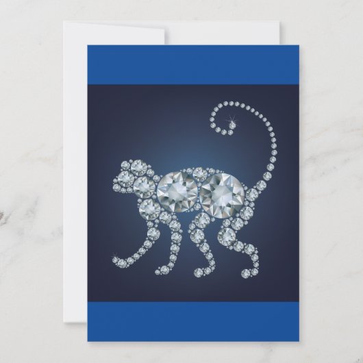 Invitation Singe diamant (Devant)