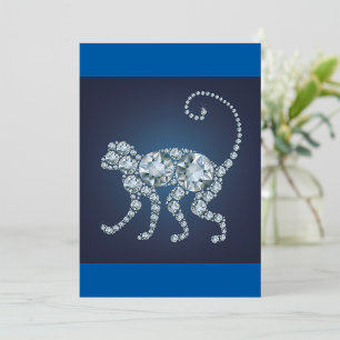 Invitation Singe diamant