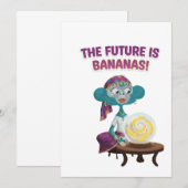 Invitation Singe diseur de bonne aventure (Devant / Derrière)