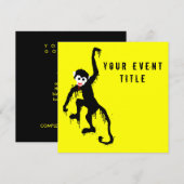 Invitation singe dripz (Devant / Derrière)