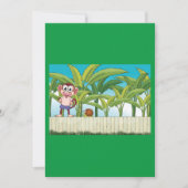 Invitation Singe et escargot sur la scène de la jungle tropic (Devant)