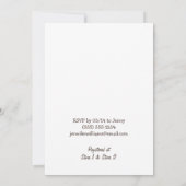 Invitation Singe Garçon, Zoo Jungle Baby shower animal (Dos)