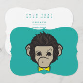 Invitation singe identique (Devant / Derrière)