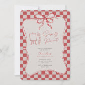 Invitation Sip and paint baby shower (Devant)