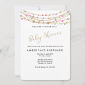 Invitation Sip and See invitation, nouveau bébé, bienvenue (Devant)