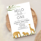 Invitation Sip and See Moderne verdure rencontre baby shower