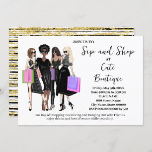 Invitation Sip and Shop New Boutique Ouverture