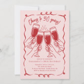 Invitation Sip & Celebrate : 30 ans Anniversaire (Devant)
