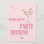 Invitation Sip, Celebrate, & Sparkle – Bachelorette Bash (Dos)