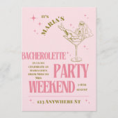 Invitation Sip, Celebrate, & Sparkle – Bachelorette Bash (Devant)