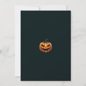 Invitation Sip, Fête & Effroi : Typographie d'Halloween moder (Dos)