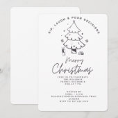 INVITATION SIP, LAUGH & POUR DECISIONS CHRISTMAS PARTY (Devant / Derrière)