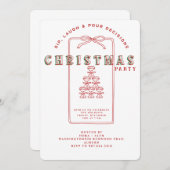 INVITATION SIP, LAUGH & POUR DECISIONS CHRISTMAS PARTY (Devant / Derrière)