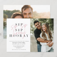 Sip Sip Hooray Black White 2 Fiançailles photo