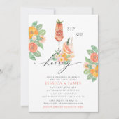 Invitation Sip Sip Hooray Bright Cocktail Couple's Shower (Devant)
