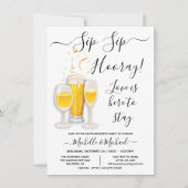 Invitation Sip Sip Hooray Cocktail Partie d'engagement (Devant)