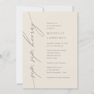 Invitation Sip, Sip, Hooray, Fête de la Fête des mariées