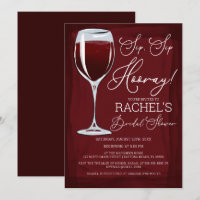 Sip Sip Hooray Red Wine Fête des mariées