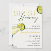 Invitation Sip Sip Hooray Tequila Cocktail Fête des mariées (Devant)