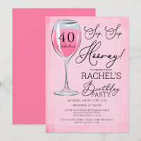 Sip Sip Hooray Vin Rose Anniversaire