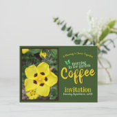 Invitation Sip Smile & Celebrate Coffee Morning in the Garden (Debout devant)