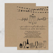 Invitation Sips et sucreries Bière et desserts (Devant / Derrière)