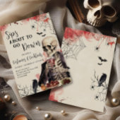 Invitation Sips sur le point de descendre Cocktail Halloween 
