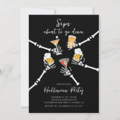 Invitation Sips Sur Le Point De Descendre Halloween (Devant)