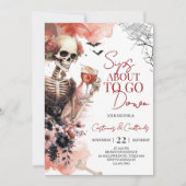 Invitation Sips sur le point de descendre Halloween Party Inv (Devant)