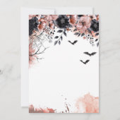 Invitation Sips sur le point de descendre Halloween Party Inv (Dos)