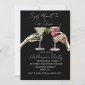 Invitation Sips Sur Le Point De Descendre Le Parti Halloween (Devant)