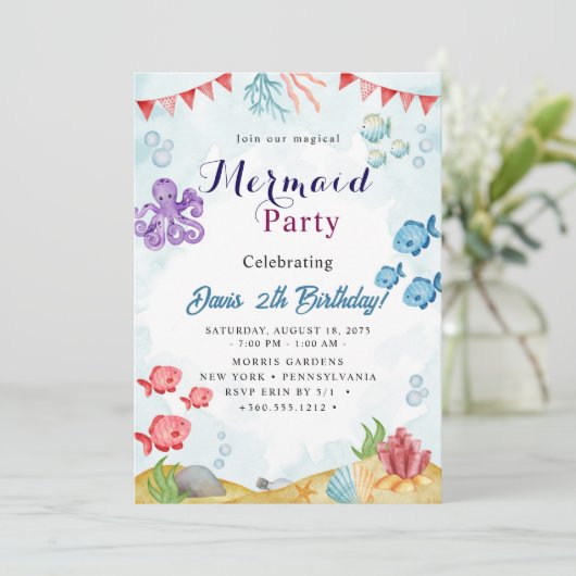 Invitation Sirène (Debout devant)