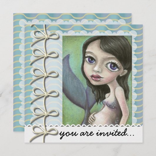 Invitation Sirène (Devant / Derrière)