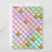 Invitation Sirène 1er Anniversaire Fête ONE der La Sirène de  (Dos)