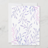 Invitation Sirène 1er anniversaire sous la mer Photo (Dos)