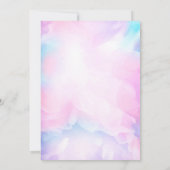 Invitation Sirène à éclaboussures Anniversaire (Dos)