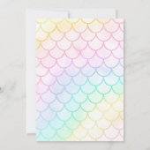 Invitation Sirène Africaine Américaine 5E Anniversaire (Dos)