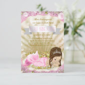 Invitation Sirène Apporter un Baby shower de livre Insérer de (Debout devant)