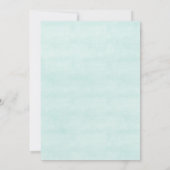 Invitation Sirène au bord de la mer 1er anniversaire (Dos)