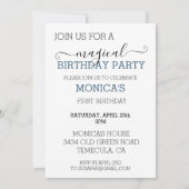 Invitation Sirène Capricieuseuse avec ballon d'anniversaire (Dos)