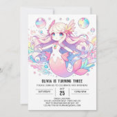 Invitation Sirène de Boho Whimsical (Devant)