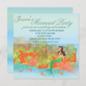 Invitation Sirène de rêve (Devant / Derrière)