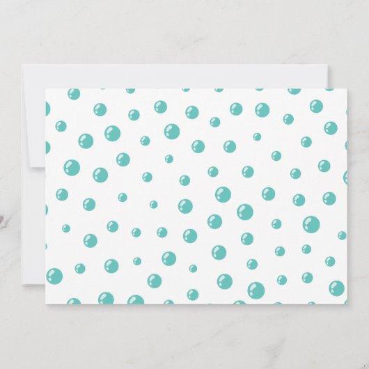 Invitation Sirène de Splish Splash Anniversaire Bash (Dos)