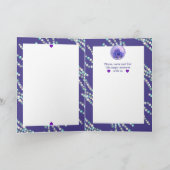 Invitation Sirène d'océan violet (Intérieur)