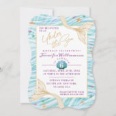 Invitation Sirène Épurée Sous L'Invitation D'Anniversaire De  (Devant)