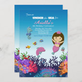 Invitation Sirène et Amis (Devant / Derrière)