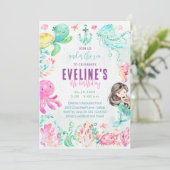 Invitation Sirène et Amis sous l'Océan (Debout devant)