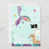 Invitation Sirène, Invitation Fête Sous l'Océan (Dos)