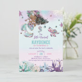 Invitation Sirène lunaire sous la fête d'anniversaire de la m (Debout devant)